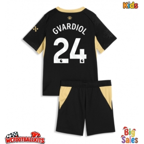 Manchester City Josko Gvardiol #24 Replica Away Stadium Kit for Kids 2026-27 Short Sleeve (+ pants)